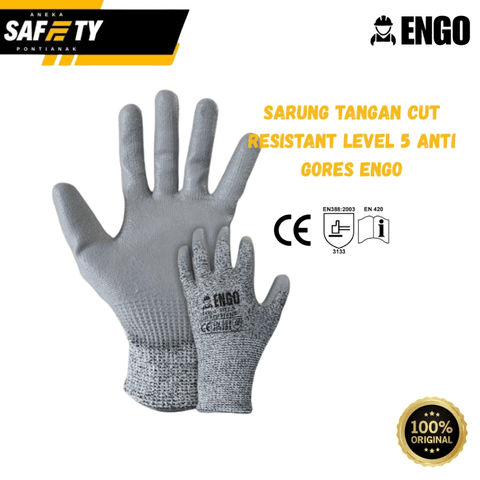 Sarung Tangan Cut Resistant LEVEL 5 Anti Gores ENGO EN388